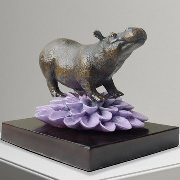 The Hippo Was in Bloom (Bronze Sculpture, Small)