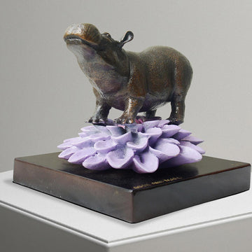 The Hippo Was in Bloom (Bronze Sculpture, Small)