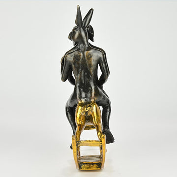 They Rocked the House Down (Bronze Sculpture, Miniature Collection)
