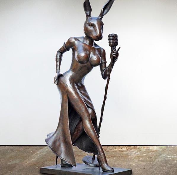 Jessica Rabbit Sculpted Jessica Rabbit Rabbit (Bronze Sculpture) – Gillie and Marc®