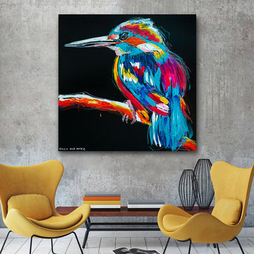 The King Fisher was Simply Spectacular (Original Painting)