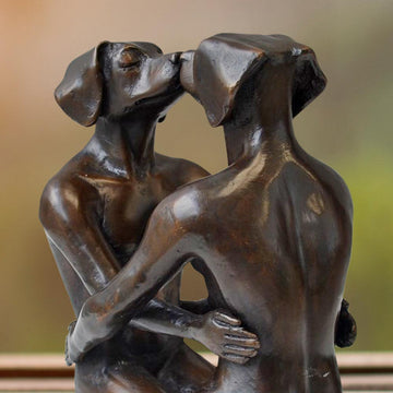 He Fell in Love with Him Again and Again (Bronze Sculpture, Miniature Collection)