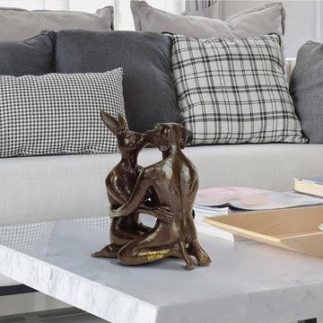They fell in love again (Bronze Sculpture, Miniature Collection)