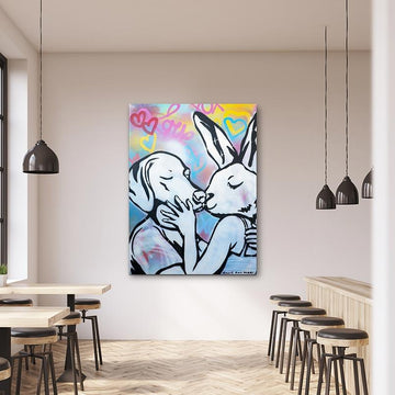His kiss was amazing (Original Painting)