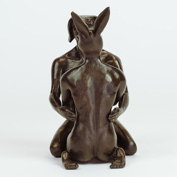 They fell in love again (Bronze Sculpture, Miniature Collection)