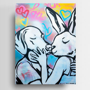His kiss was amazing (Original Painting)
