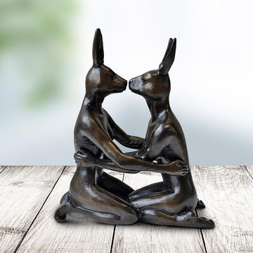 She Fell in Love with Her Again and Again (Bronze Sculpture, Miniature Collection)