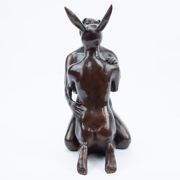 They kissed each other and couldn't stop (Bronze Sculpture)