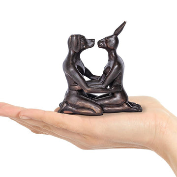 They liked kissing (Bronze Sculpture, Pocket Size)