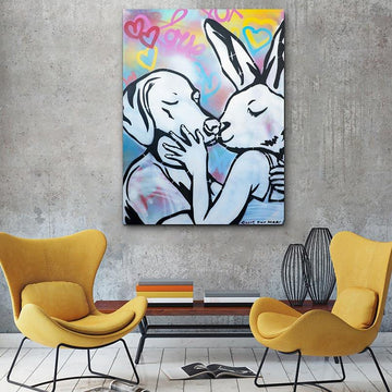 His kiss was amazing (Original Painting)