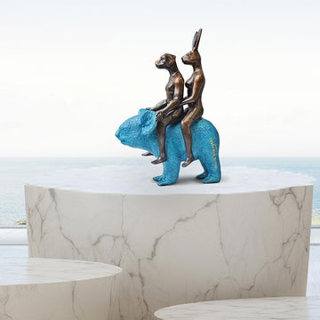 They Loved Koalas (Bronze Sculpture, Miniature Collection)