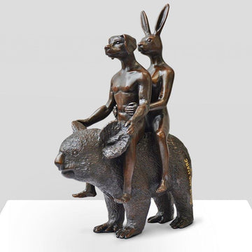 They Loved Koalas (Bronze Sculpture, Miniature Collection)
