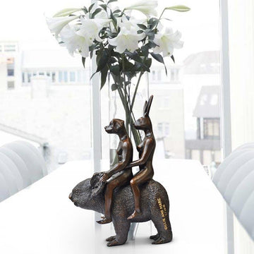They Loved Koalas (Bronze Sculpture, Miniature Collection)