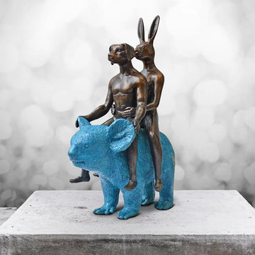 They Loved Koalas (Bronze Sculpture, Miniature Collection)