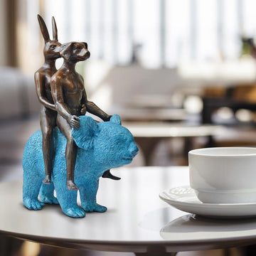 They Loved Koalas (Bronze Sculpture, Miniature Collection)
