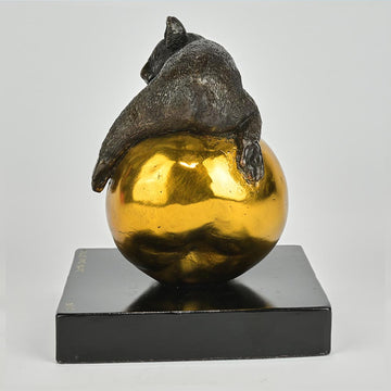 Koalas Will Pear for Life (Bronze Sculpture, Miniature)