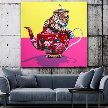 My favourite leopard in a teapot (Original Painting)