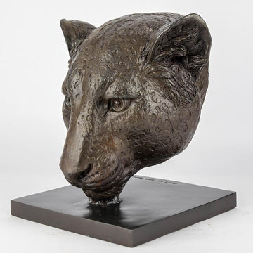 Anya the Amur Leopard Was a Face of the Wild (Bronze Sculpture)