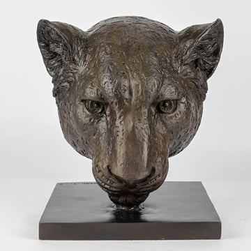 Anya the Amur Leopard Was a Face of the Wild (Bronze Sculpture)