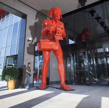 Paparazzi Boy (Fibreglass Sculpture)
