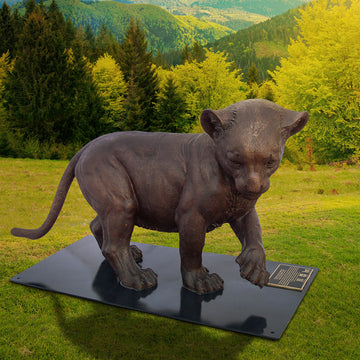 Wild Baby Lion (Bronze Sculpture)