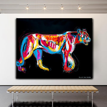 The Lioness Was Strong and Beautiful (Original Painting)