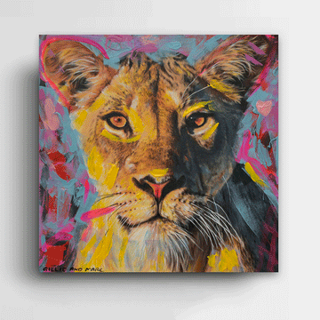 Through her eyes she saw beauty (Original Painting)