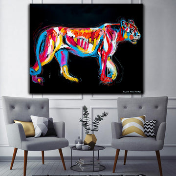 The Lioness Was Strong and Beautiful (Original Painting)