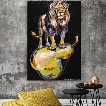 The lion loved the world (Original Painting)