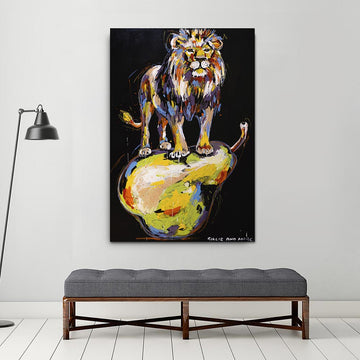 The lion loved the world (Original Painting)