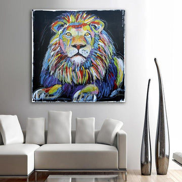 The Lion Was Able to Live the Way He Wanted (Original Painting)