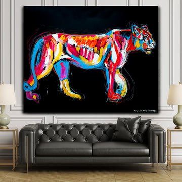 The Lioness Was Strong and Beautiful (Original Painting)