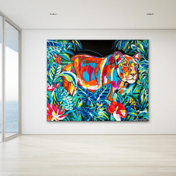 Long Live the Lioness in the Jungle (Original Painting)