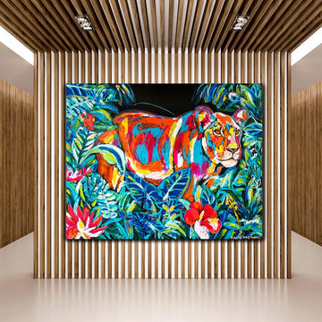 Long Live the Lioness in the Jungle (Original Painting)