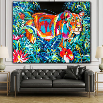 Long Live the Lioness in the Jungle (Original Painting)
