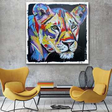 The lioness always knew what she wanted (Original Painting)