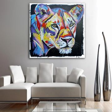 The lioness always knew what she wanted (Original Painting)