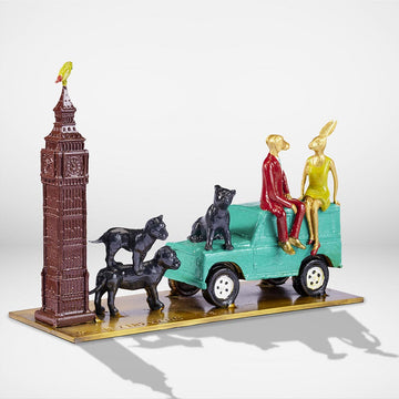 They Were Born Free Forever (Bronze Sculpture, Miniature)