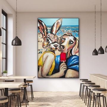 They loved beach living (Original Painting)