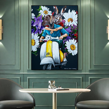 They Loved Flowers (Original Painting)