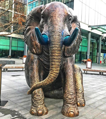Mama Elephant (Bronze Sculpture)