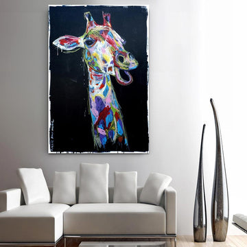 The Masai Giraffe could see things no one else could (Original Painting)