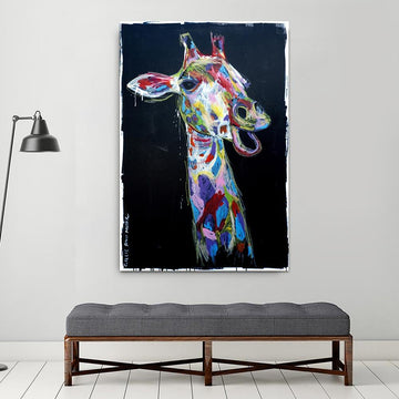 The Masai Giraffe could see things no one else could (Original Painting)