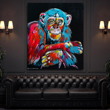 Max, the Chimp Had Something He Wanted to Tell You (Original Painting)