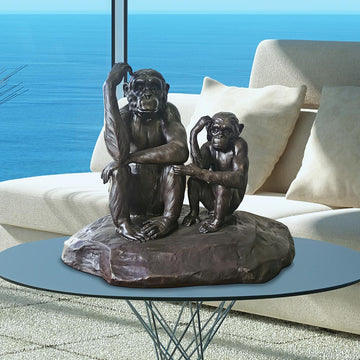 Chimp Imitation (Medium Bronze)