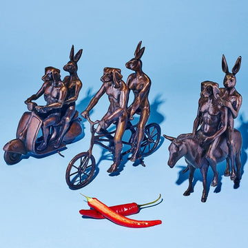 The Travellers Have Arrived (Bronze Sculpture)