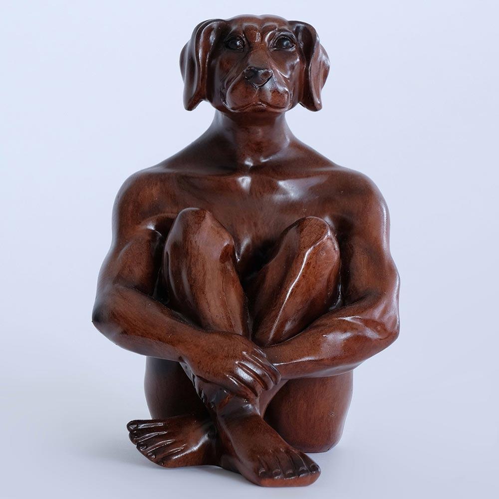 Sculptors Guild Boy with selling His Dog Figurine Sculpture