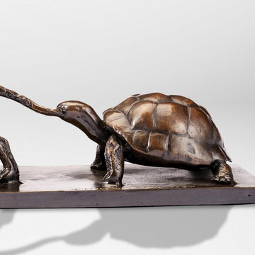 Love the Brown Spider Monkey, the Jaguar and the Giant Galapagos Tortoise (Bronze Sculpture)