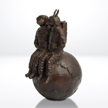 They Were the Moon Lovers (Bronze Sculpture, Pocket Size)