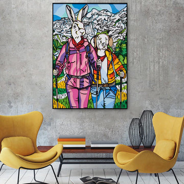 The Mountain Climbers (Original Painting)